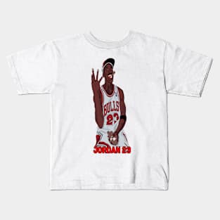 Vintage sketsa legend Michael jordan cigar Kids T-Shirt